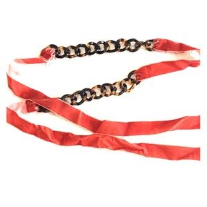 J Crew velvet ribbon belt